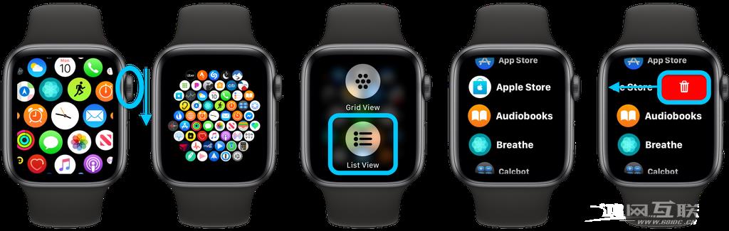 如何一次性查看所有的 Apple Watch 应用？