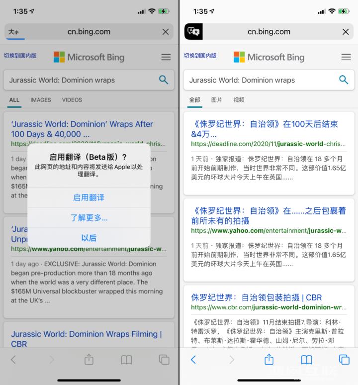 iOS  14.2 教程：Safari  浏览器如何一键翻译网页？插图5
