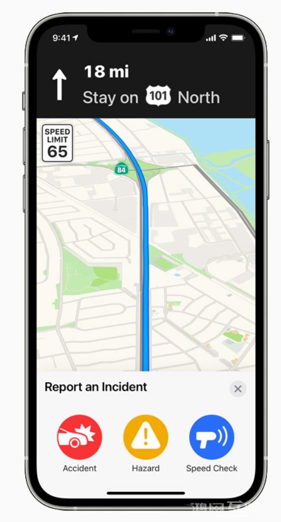 iOS  14.5 改进地图应用：支持通过 Siri  提交事故报告插图3