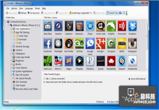 iPhone最好的i-FunBox文件系统管家_软件自学网