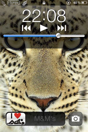 iphone锁屏界面美化