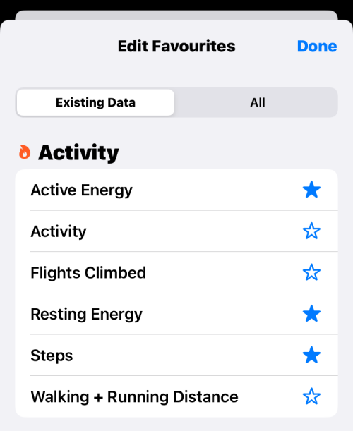 在 iPhone  上的健康应用程序中删除收藏夹的 2 种方法