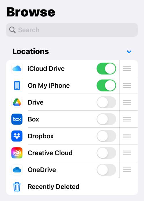 如何在 iPhone  上将 Google  Drive、OneDrive、DropBox  添加到文件应用程序