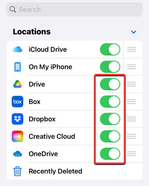 如何在 iPhone  上将 Google  Drive、OneDrive、DropBox  添加到文件应用程序