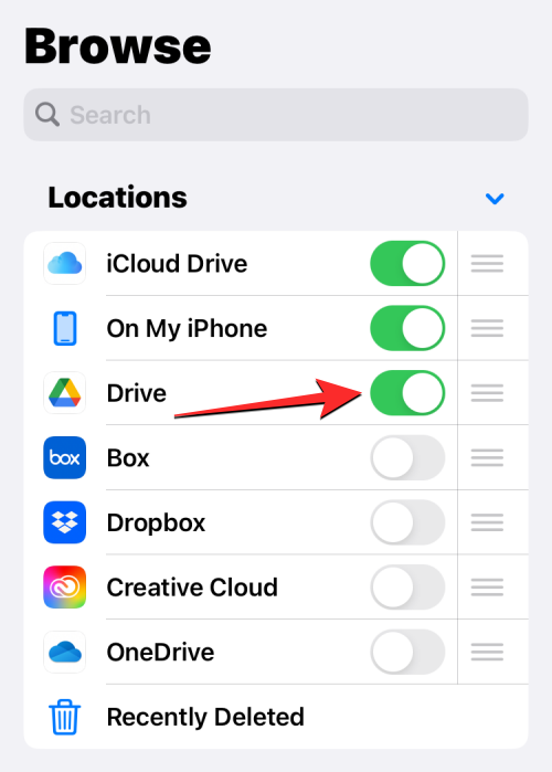如何在 iPhone  上将 Google  Drive、OneDrive、DropBox  添加到文件应用程序