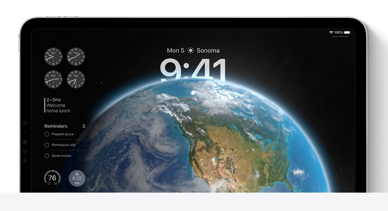 苹果 iPadOS  17 带来个性化锁定屏幕，有这些新变化