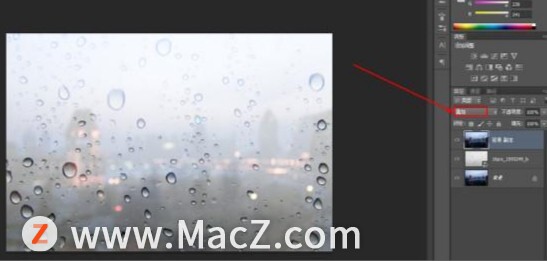 PS新手教程-如何使用PS制作雨天雾水玻璃写字效果图