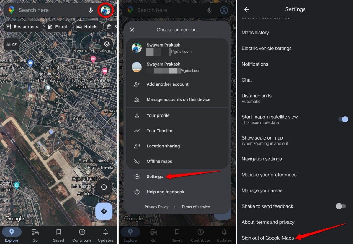 如何在谷歌地图上使用一目了然的方向
