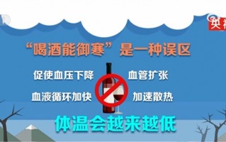 喝酒能御寒其实是个误区！专家揭秘