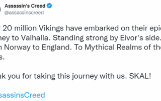 《刺客信条：英灵殿》玩家人数突破2000万！新里程碑解锁