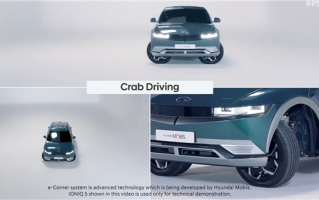 再也不怕侧方停车！现代展示e-Corner系统：还能“坦克掉头”