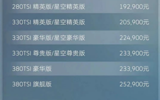 合资B级轿车常青藤！新款大众帕萨特上市：18.19万起