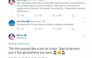 前女友要疯狂整形 马斯克一句话点评：结果被回怼惨了