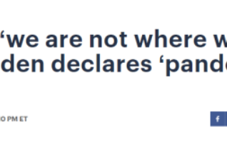 拜登在节目中宣称“疫情结束”！同一天，白宫外上演这样一幕！