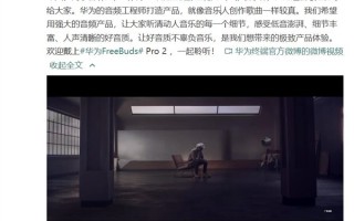 朴树时隔23年重编《那些花儿》：本人上手华为FreeBuds Pro 2耳机