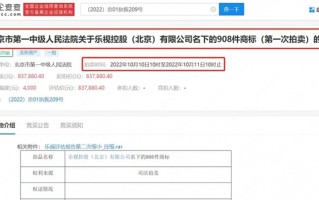 乐视908件商标将被拍卖：含经典商标Le 总执行金额近23亿元