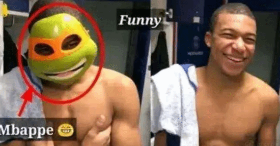 姆巴佩与忍者神龟亲密合照 网友：哪个是姆总监？-第2张图片-9158手机教程网