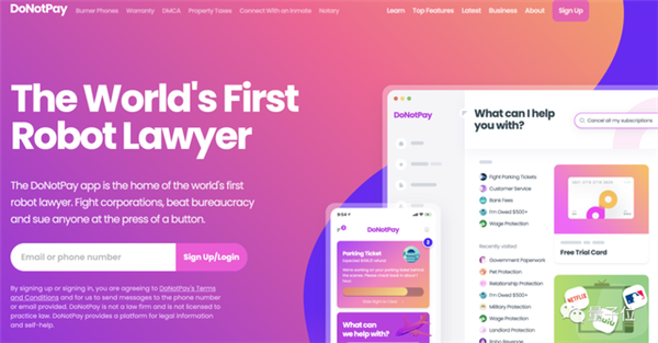 AI律师出道：“倒贴”100万美元帮人类打官司-第5张图片-9158手机教程网