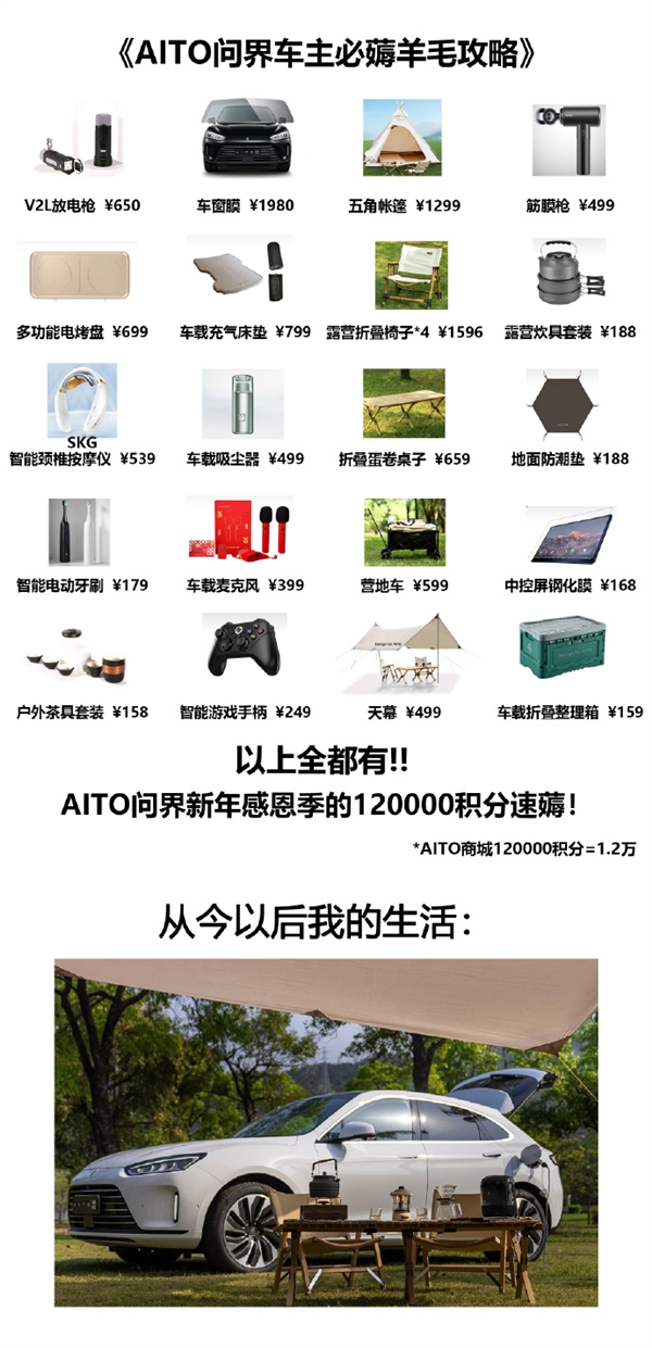 华为问界汽车降价送12万积分 网友分享必薅羊毛攻略：赚翻-第1张图片-9158手机教程网