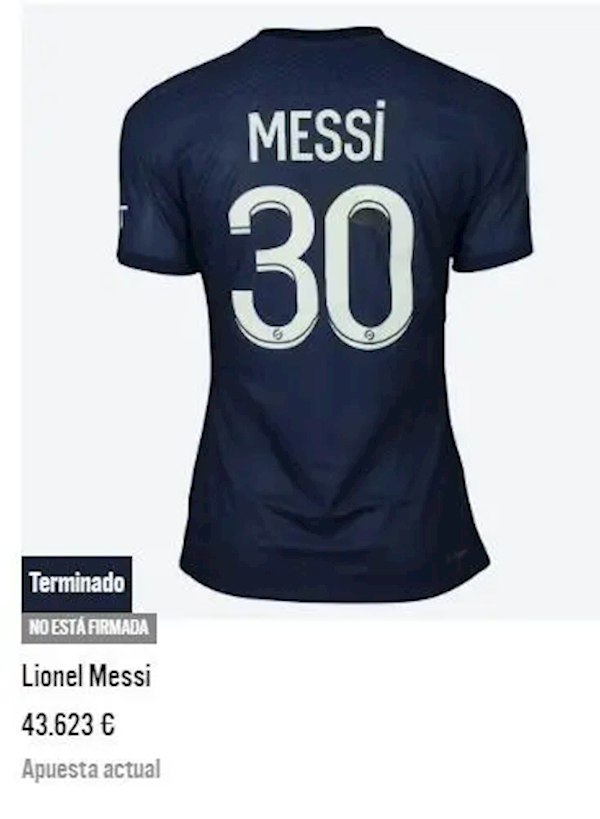梅西世界杯后首战球衣拍卖 中国球迷29万拍下-第1张图片-9158手机教程网