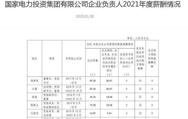 电力央企薪酬榜：国家电网董事长年薪90万 大唐董事长68万-第5张图片-9158手机教程网