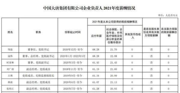 电力央企薪酬榜：国家电网董事长年薪90万 大唐董事长68万-第3张图片-9158手机教程网