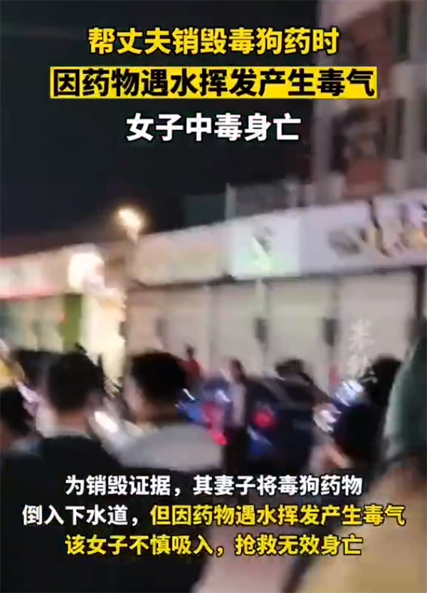 女子帮丈夫销毁毒狗药中毒身亡 网友猜测是氰化物 堪比砒霜-第1张图片-9158手机教程网