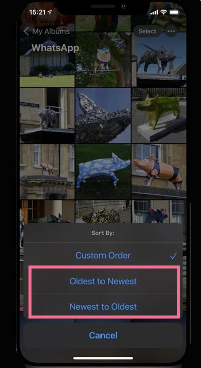 iphone13相册如何按时间排序-第2张图片-9158手机教程网