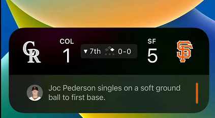ios16灵动岛怎样看体育赛事比分-第2张图片-9158手机教程网