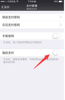 微信指纹支付如何取消-第2张图片-9158手机教程网