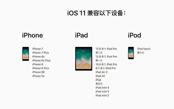 哪些设备可升级iOS11-第1张图片-9158手机教程网 哪些设备可升级iOS11-第1张图片-9158手机教程网
